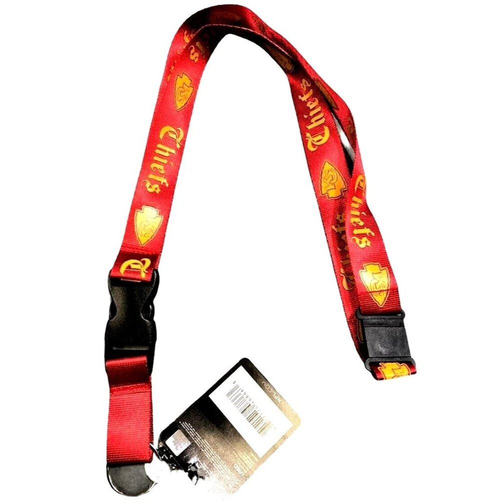Kansas City Chiefs Lanyard Keychain Old English Font Design New NFL Licensed